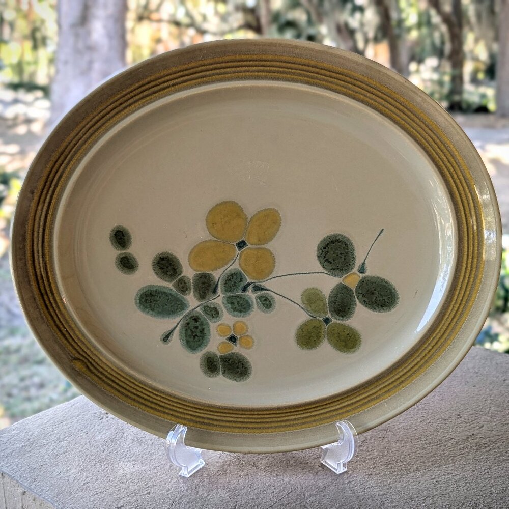Franciscan Earthenware Pebble Beach Large Oval Serving Platter 13.5"